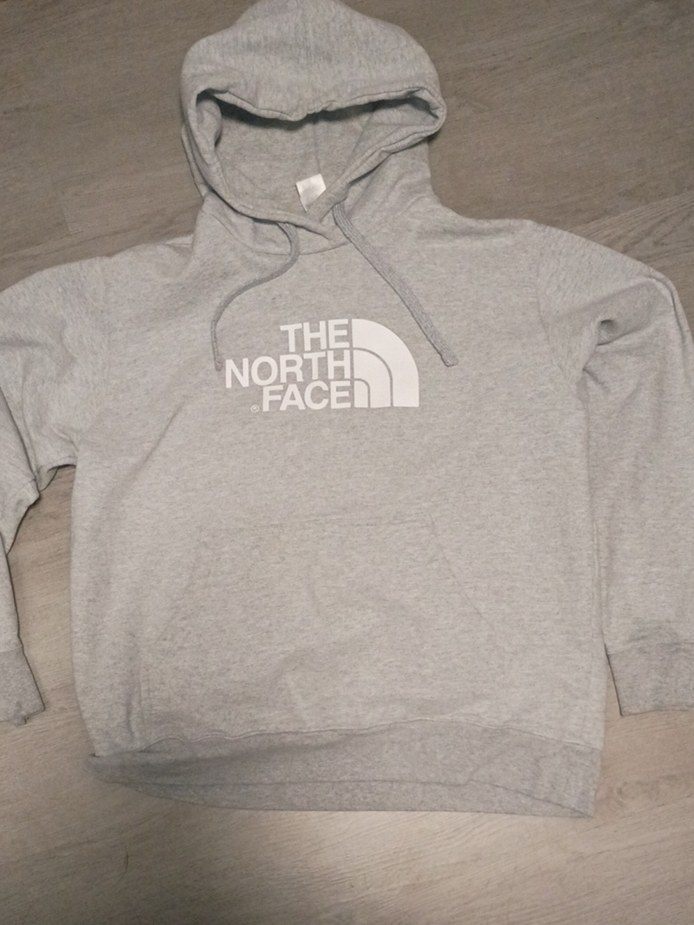 The North Face Men's Light Gray Logo Crewneck Hoodie